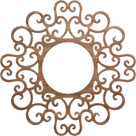 Reims Wood Fretwork Pierced Ceiling Medallion, Walnut, 30OD X 11 1/2ID X 3/8T